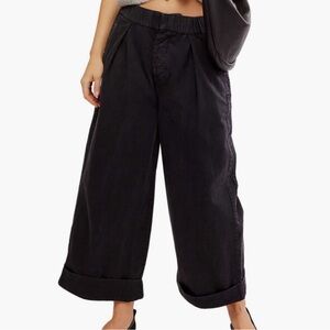 Free People After Love Roll Cuff wide pants NEW